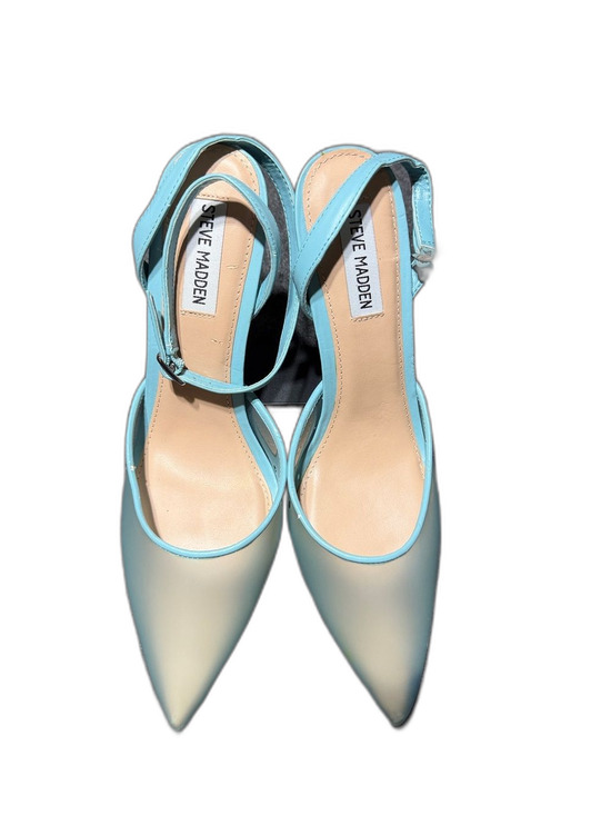 Steve Madden Shoes - Steve Madden Light Blue Pointed Toe Ankle Strap Heels